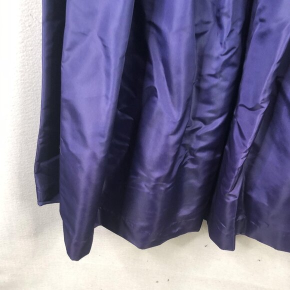 VINTAGE Albert Capraro Skirt Womens 10 Purple Maxi Belted Evening Formal 70s - Picture 7 of 16